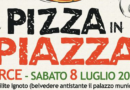 ARCE – “Pizza in Piazza”, sabato 8 luglio dalle ore 20 sul belvedere antistante il Municipio